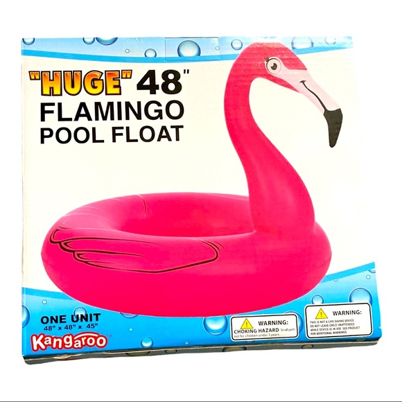 Inflatable Flamingo Pool Float, Fun Beach Floaties, Swim, summer gift - Picture 2 of 2